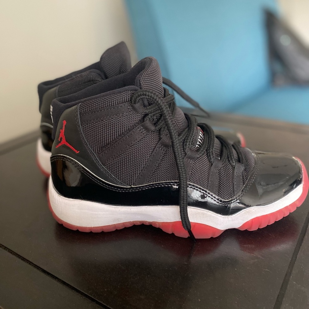 Kids Black and Red Basketball Shoes